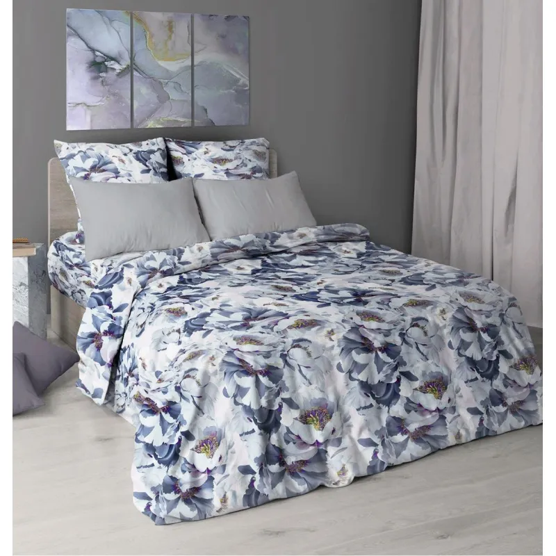 КПБ "ХБК" перкаль "Альба" серый ком. р. 2.0 сп. арт. 7191-2 (навол. серые "тл")