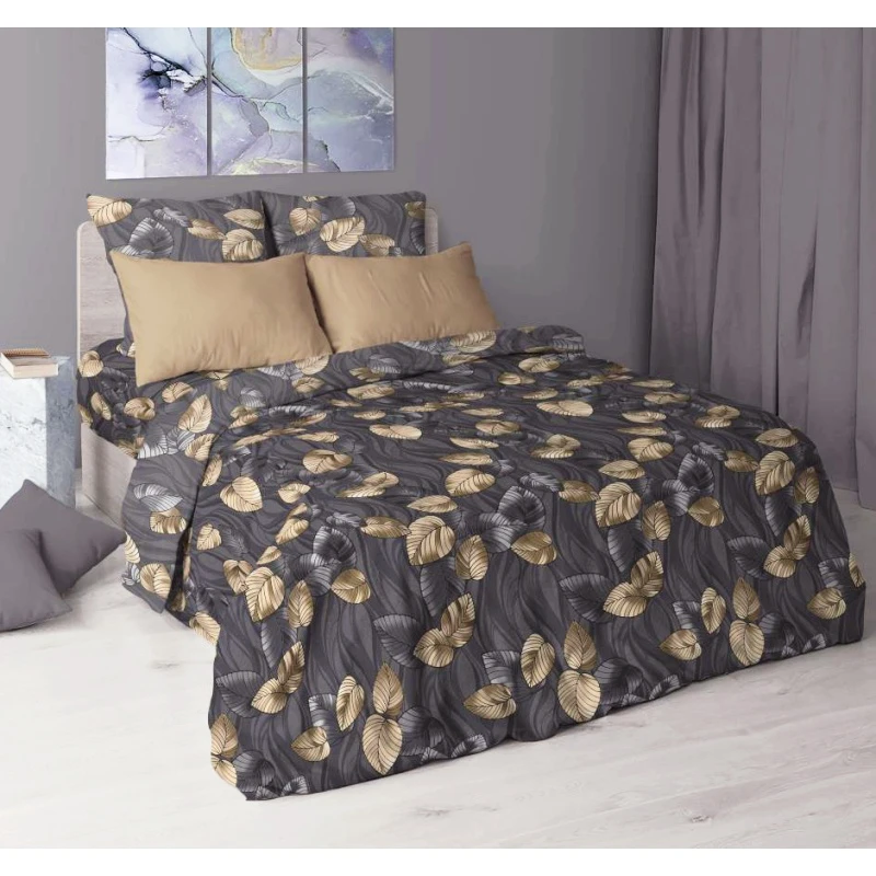 КПБ "ХБК" перкаль "ХБК-Иллюзия" ком. р. Евро арт. 7194-1 (навол. бежевые)