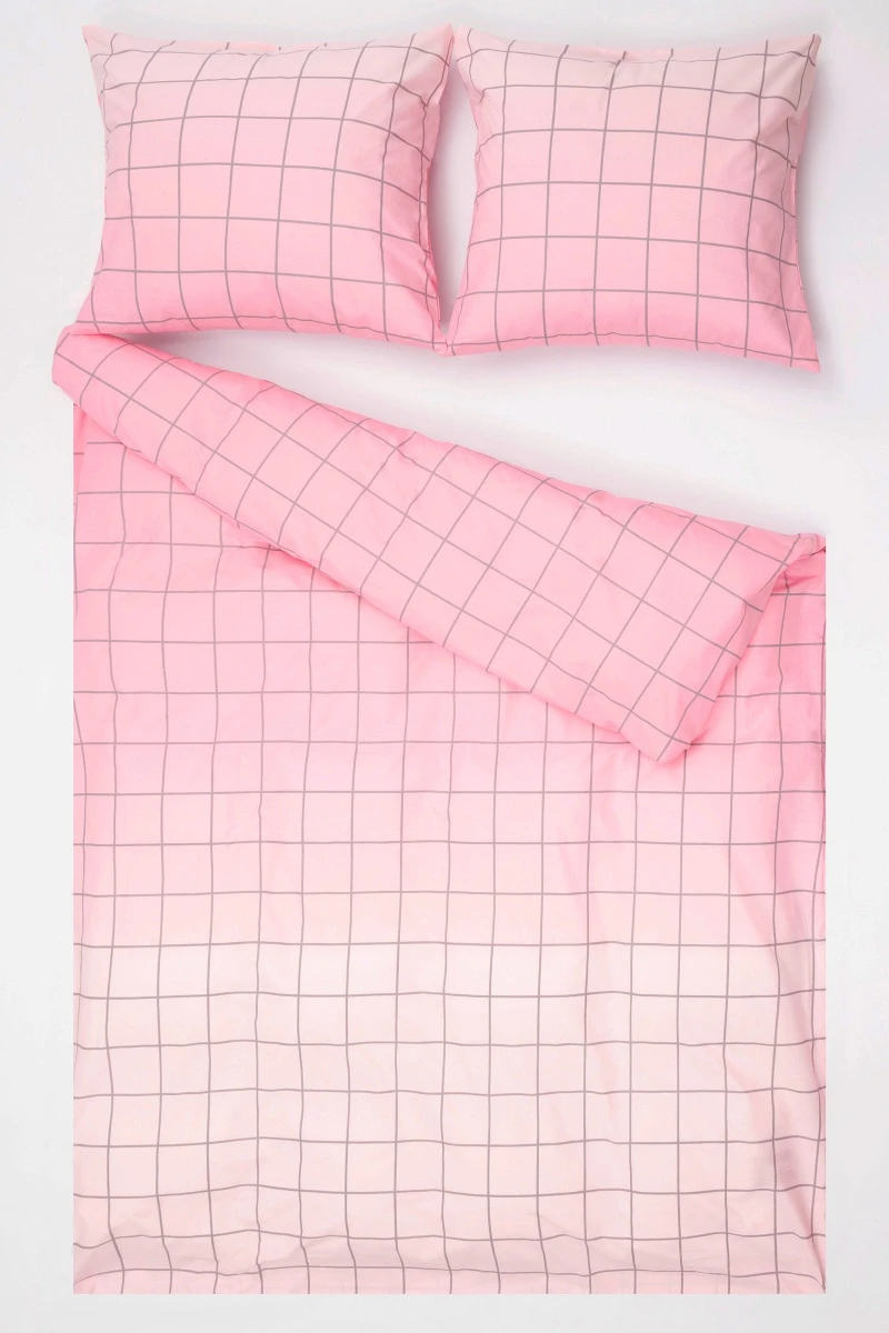 1 + 2 Пододеяльник и 2 наволочки перкаль "Нео-Модерн" розовый, 70х70 см (7231-5, "ХБК")
