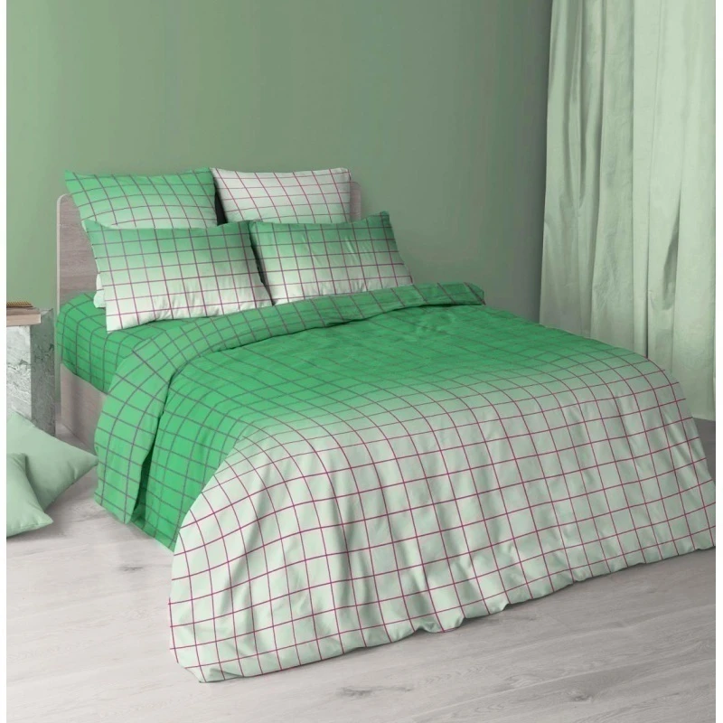 КПБ "ХБК" перкаль "Нео-Модерн" малахит р. 2.0 сп. арт. 7231-1