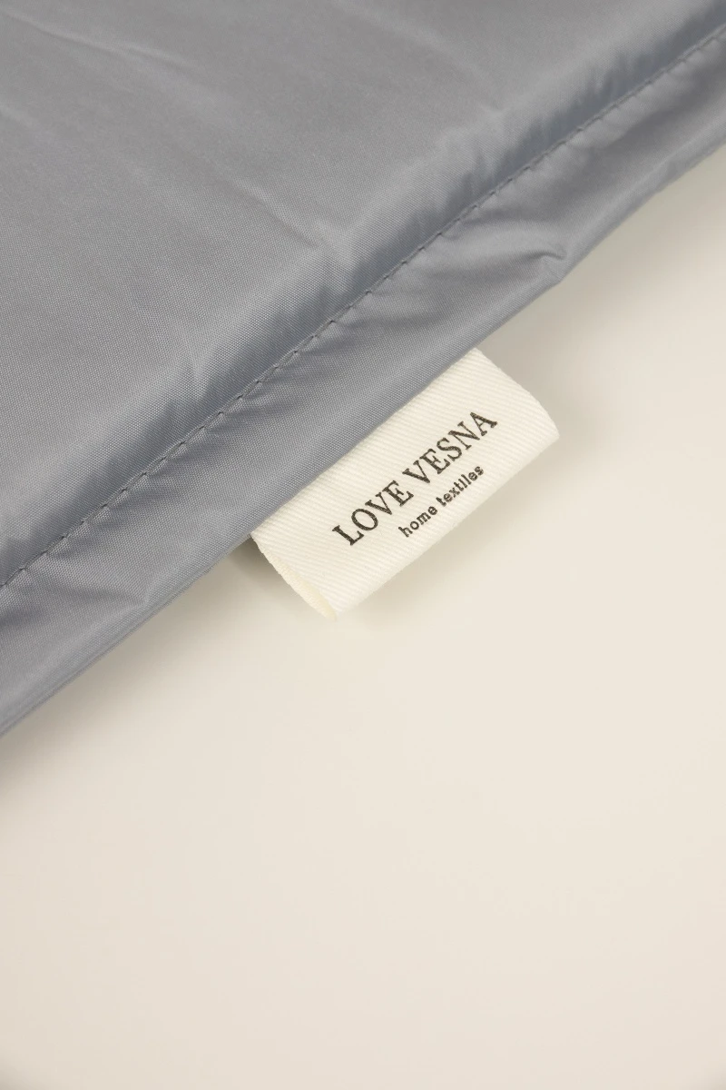 Подушка на стул Дюспо "Рельеф" цвет Серебро