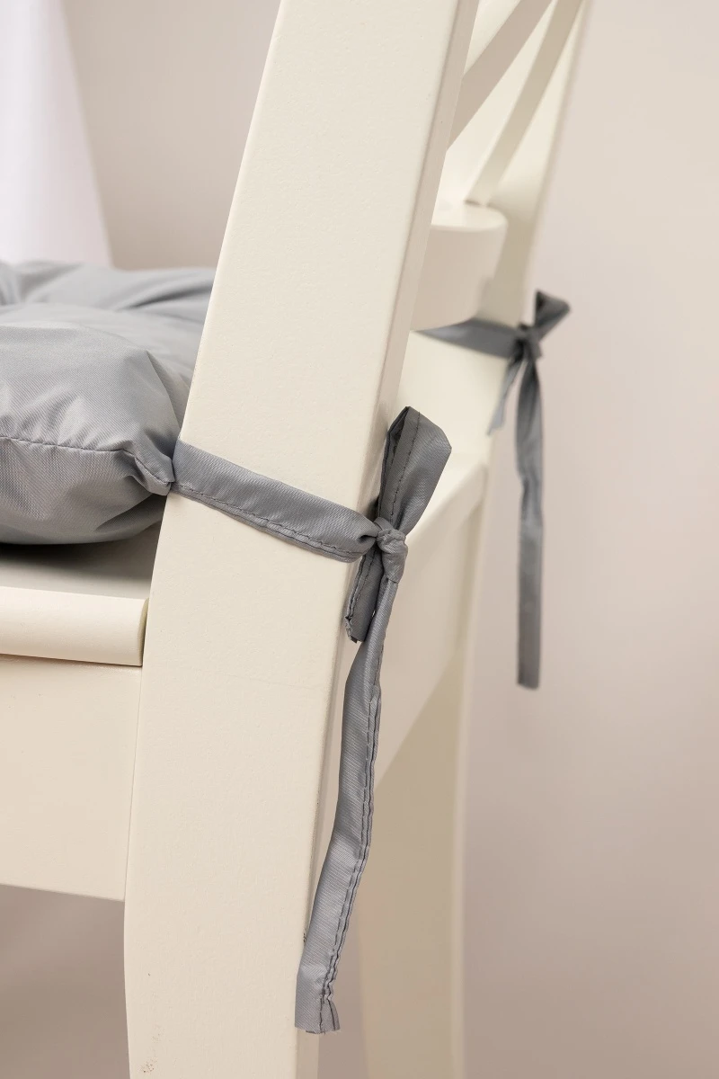 Подушка на стул плоская Дюспо "Серебро" (М-4)