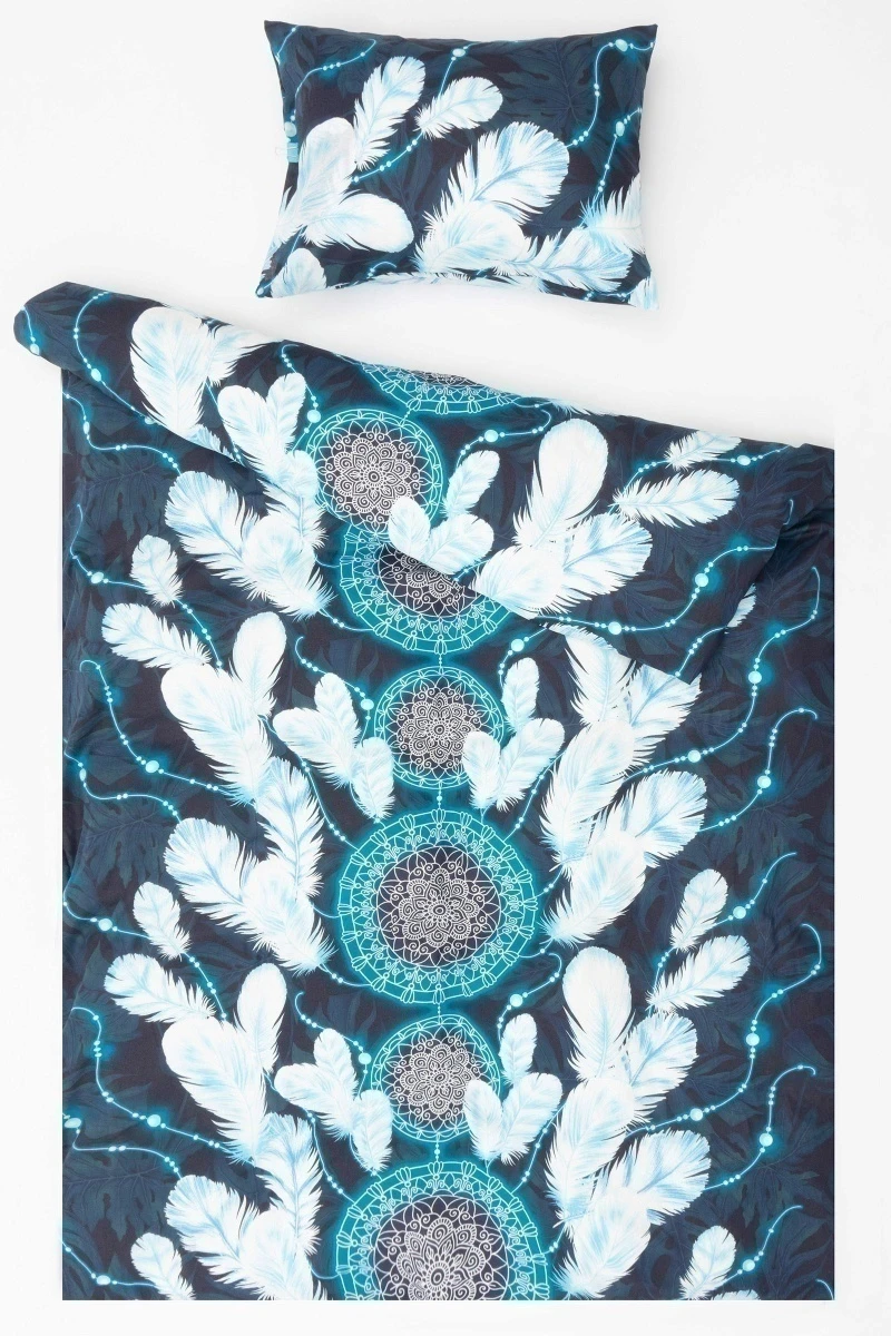 1 + 1 Пододеяльник и наволочка бязь "Милан-Талисман", 145х215, 50х70 см (арт. 12955-1, "МИЛАН")