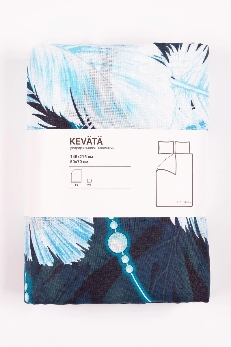 1 + 1 Пододеяльник и наволочка бязь "Милан-Талисман", 145х215, 50х70 см (арт. 12955-1, "МИЛАН")