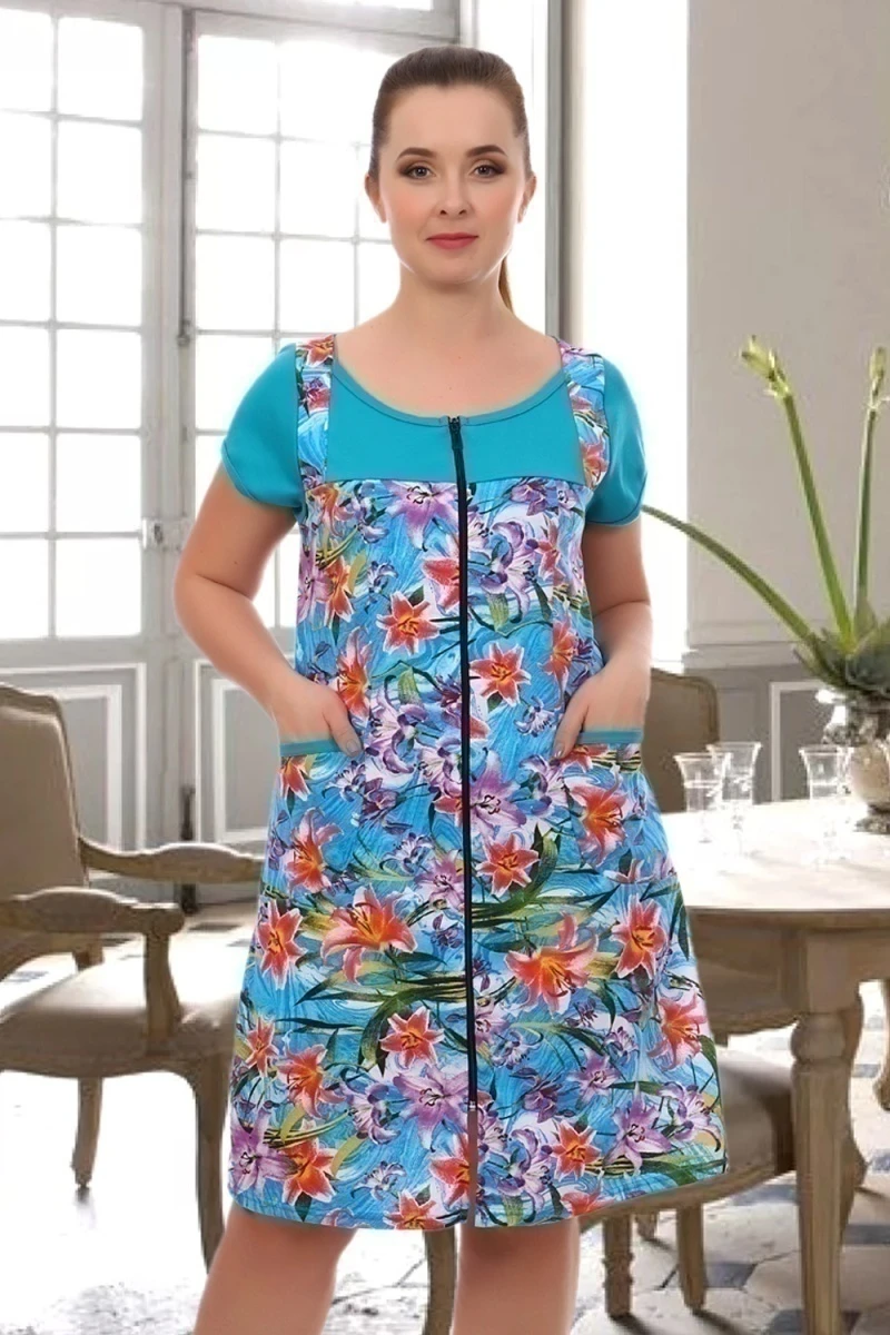 Халат 1749 (лилии)