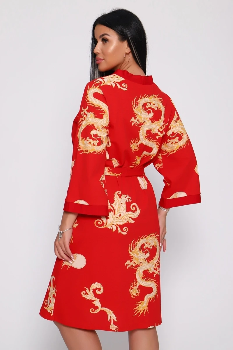 Комплект (халат+сорочка) - Мемуары - 729 - красный