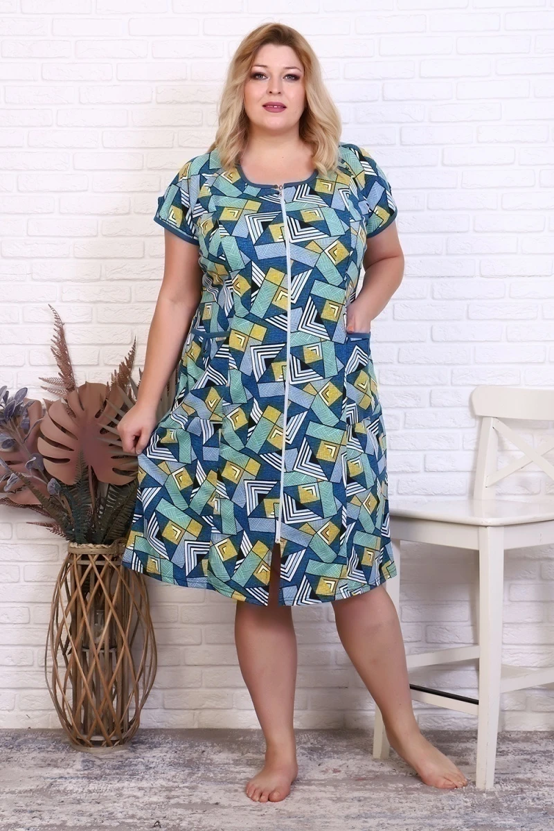 Халат 37501 (голубой)