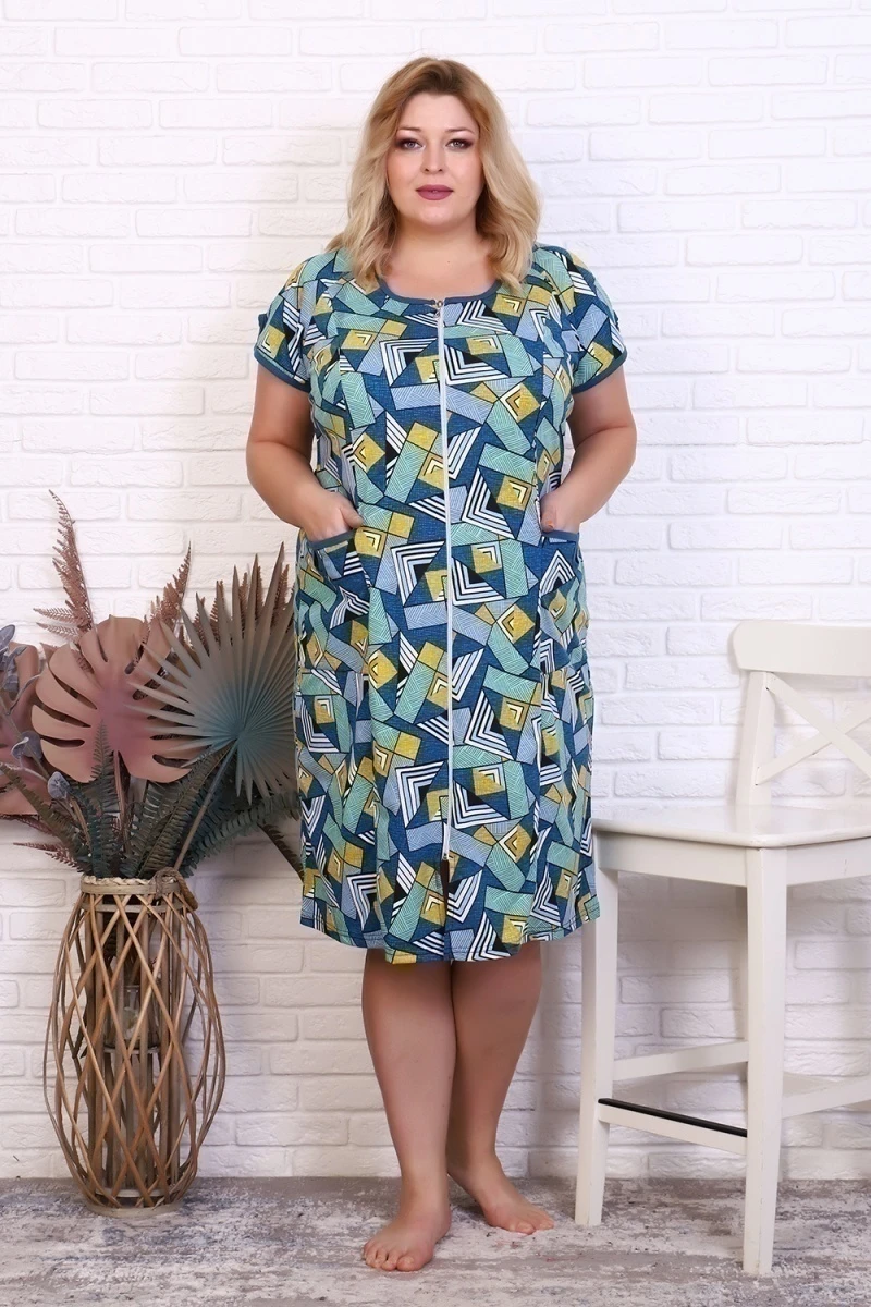 Халат 37501 (голубой)