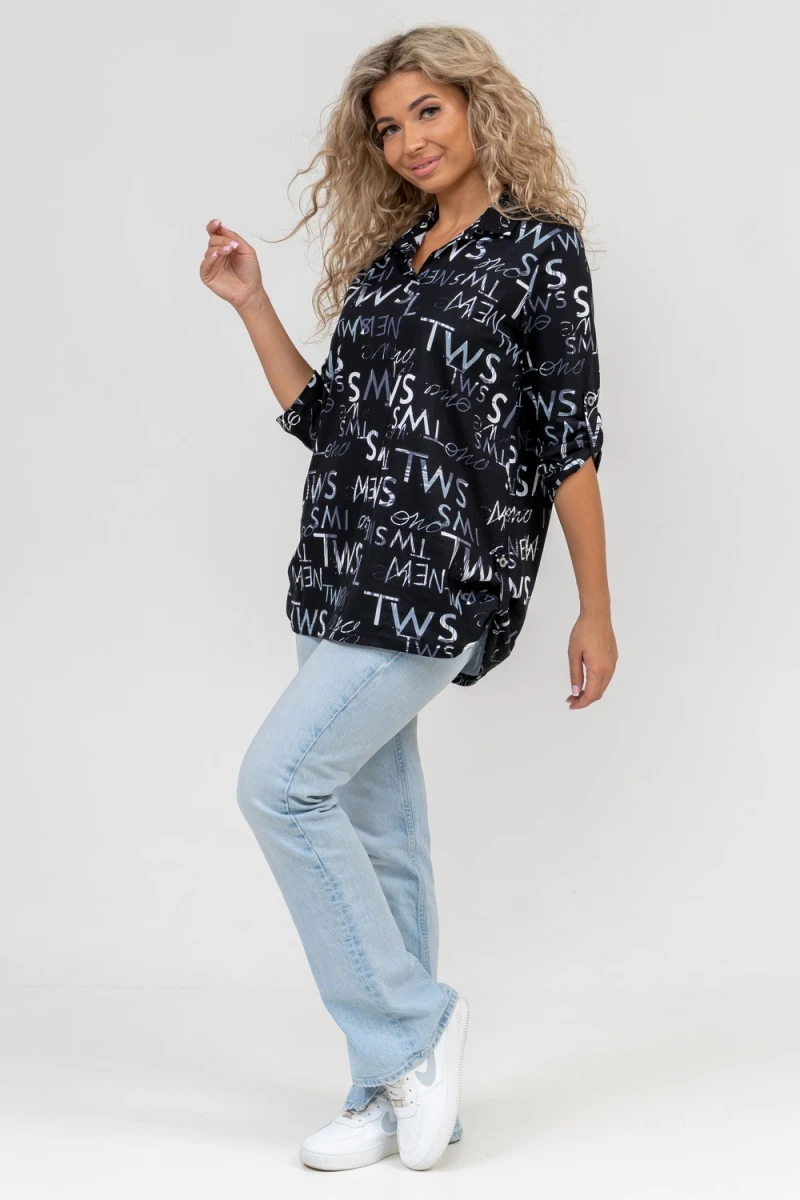 Туника 6342 (буквы на черном)