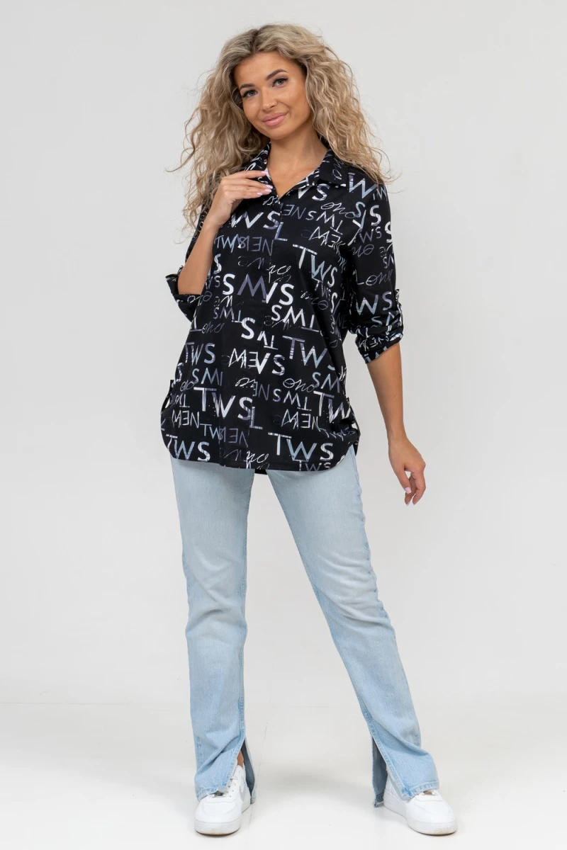 Туника 6342 (буквы на черном)