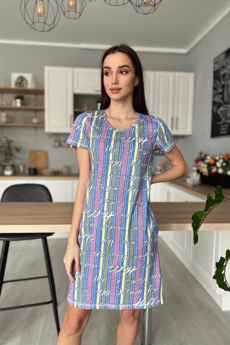 Туника 8129 (полоса+сирень)