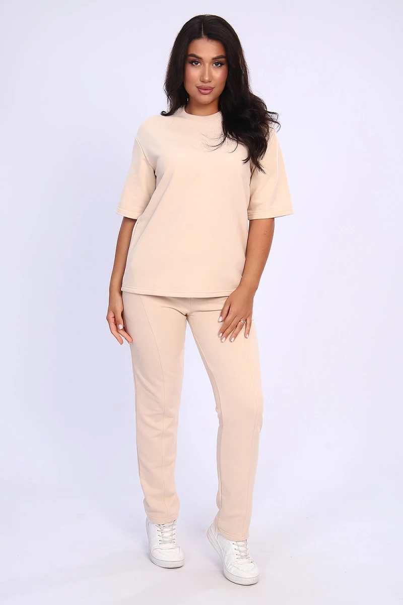 Костюм с брюками 55066 (бежевый)