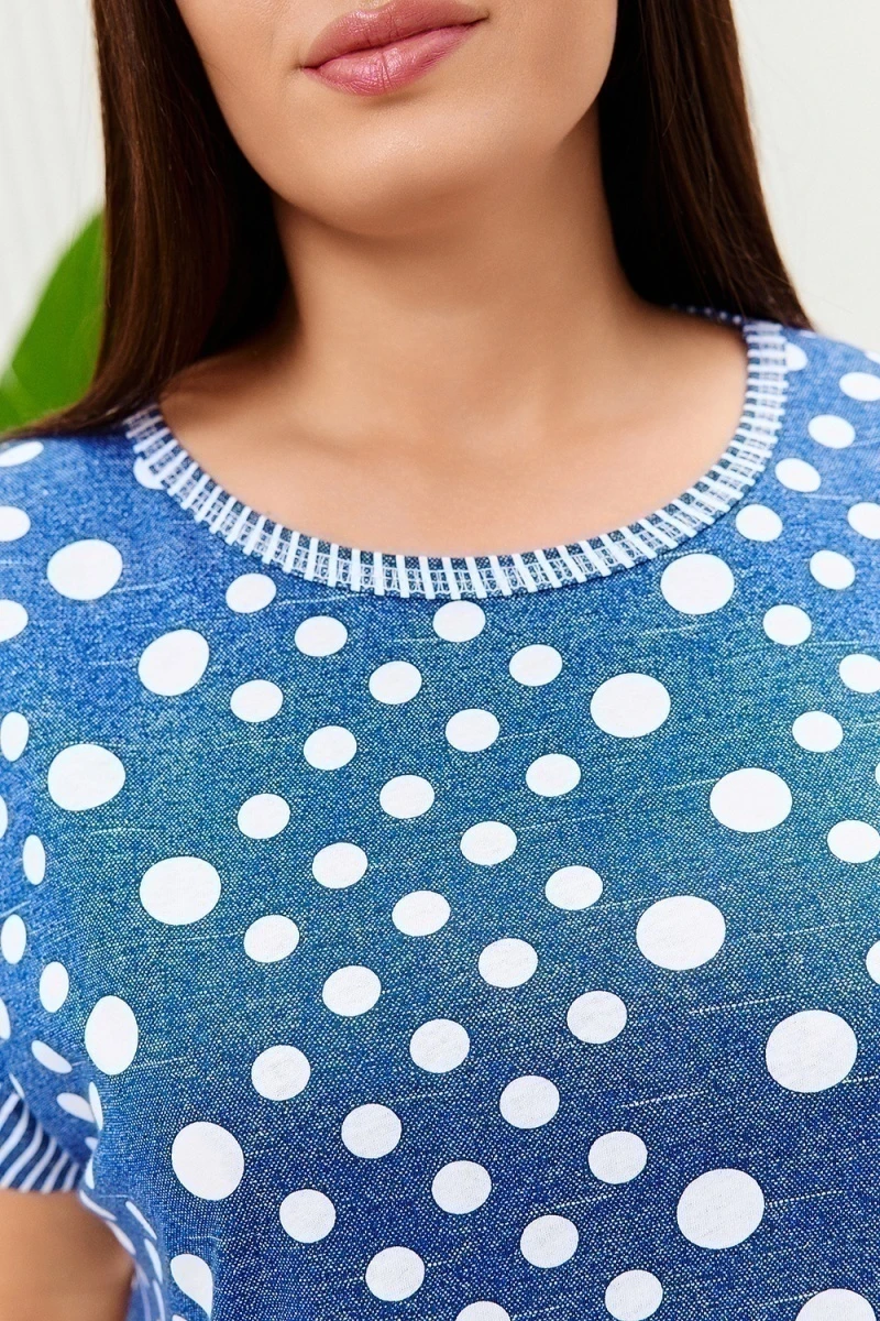 Костюм с брюками 9206 (полоса горох хаки)