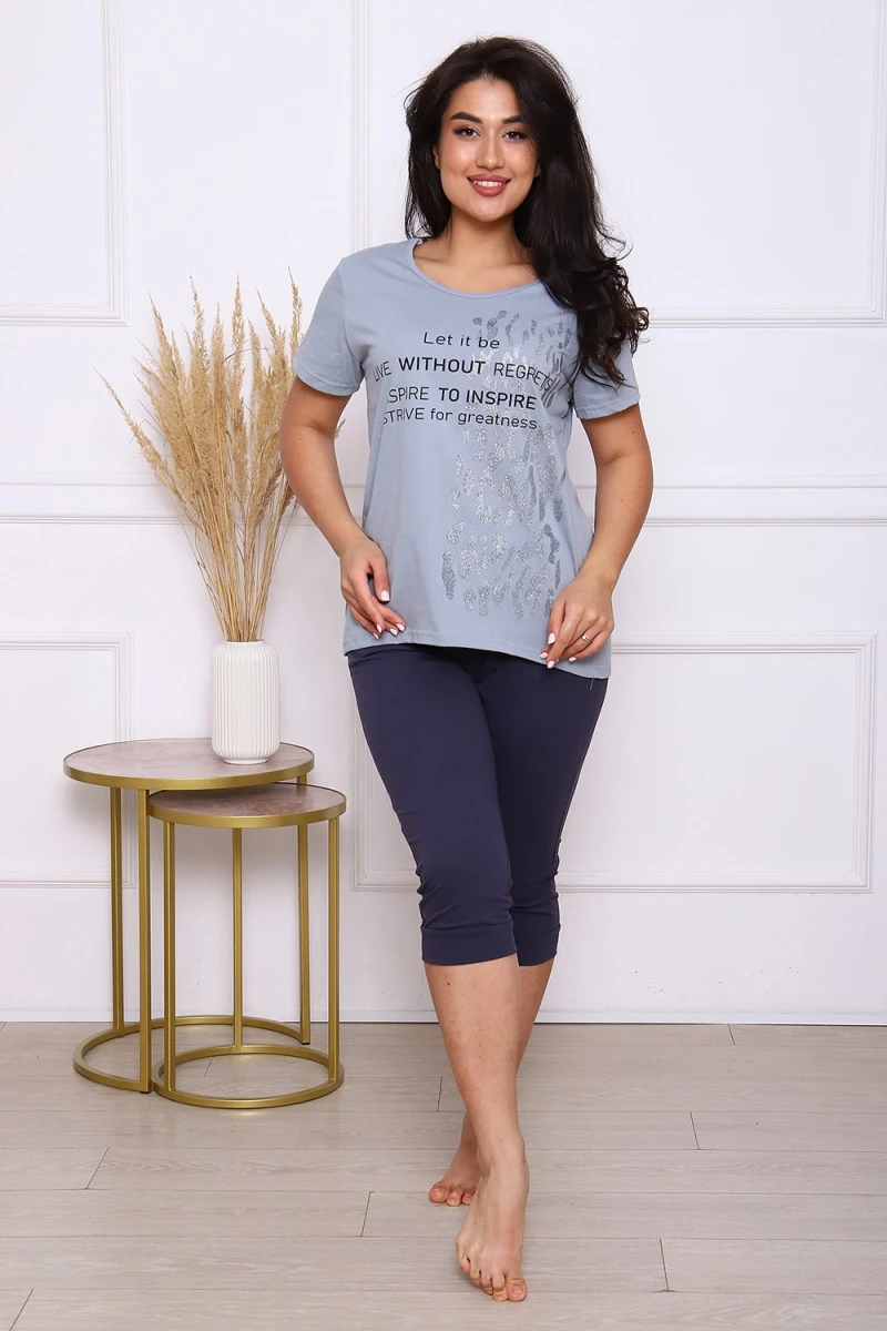 Костюм с бриджами 51074 (серый)