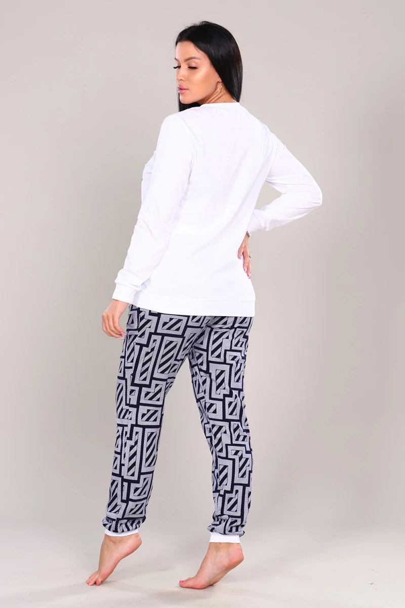 Костюм с брюками 36526 (белый)