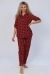 Костюм с брюками 36612 (красный)