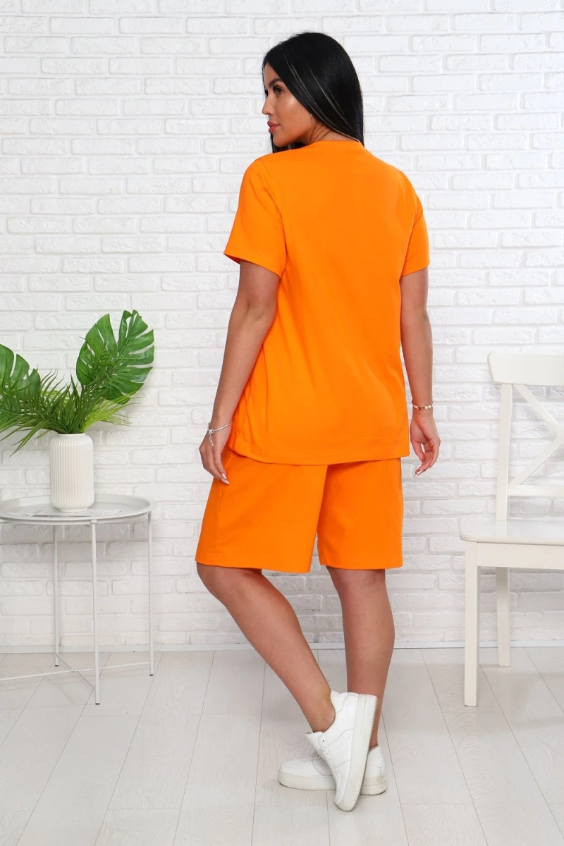 Костюм с шортами 57095 (оранжевый)
