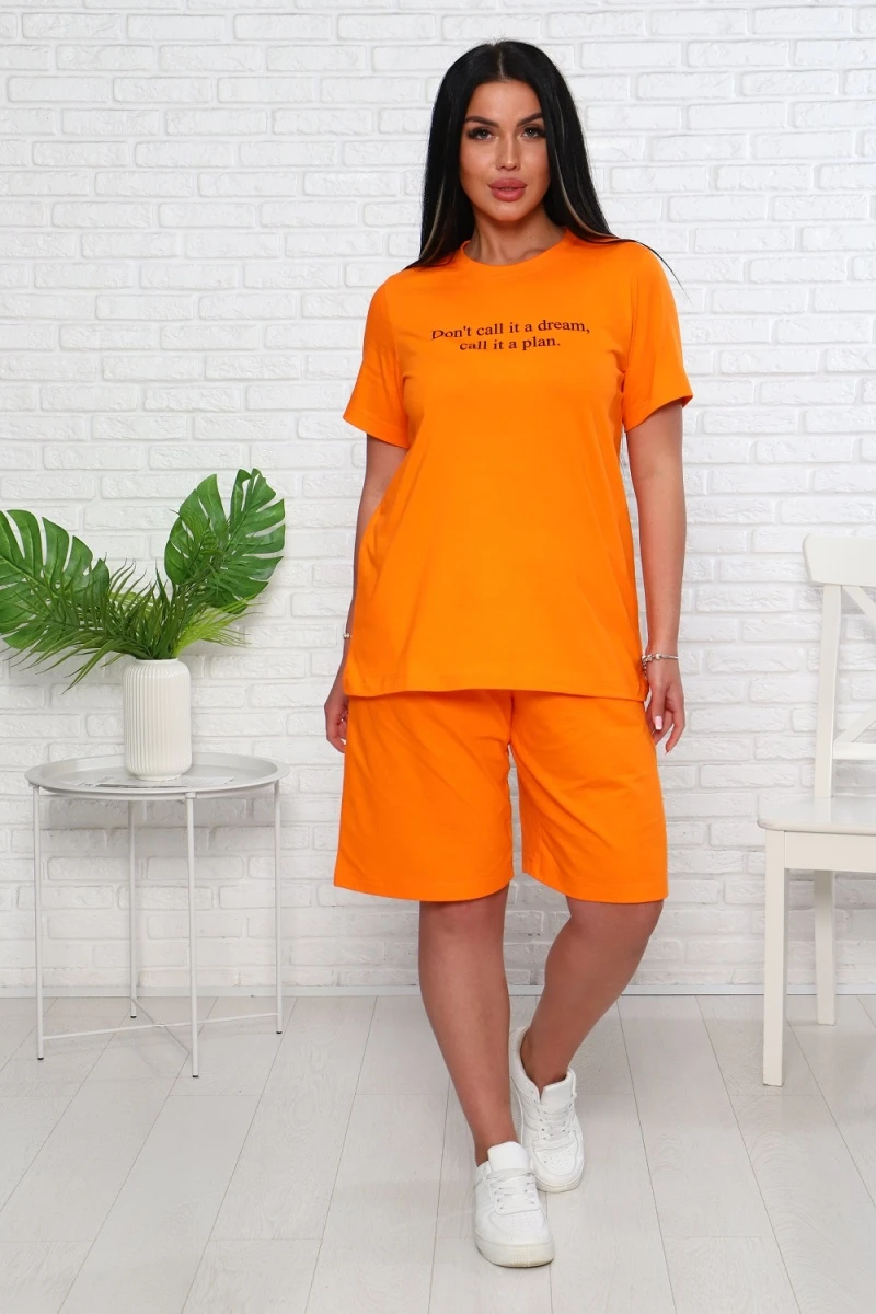 Костюм с шортами 57095 (оранжевый)