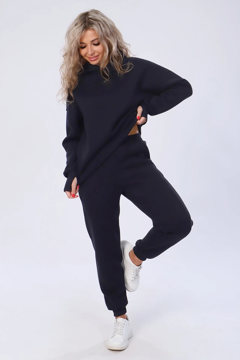 Костюм с брюками 36588 (черный)