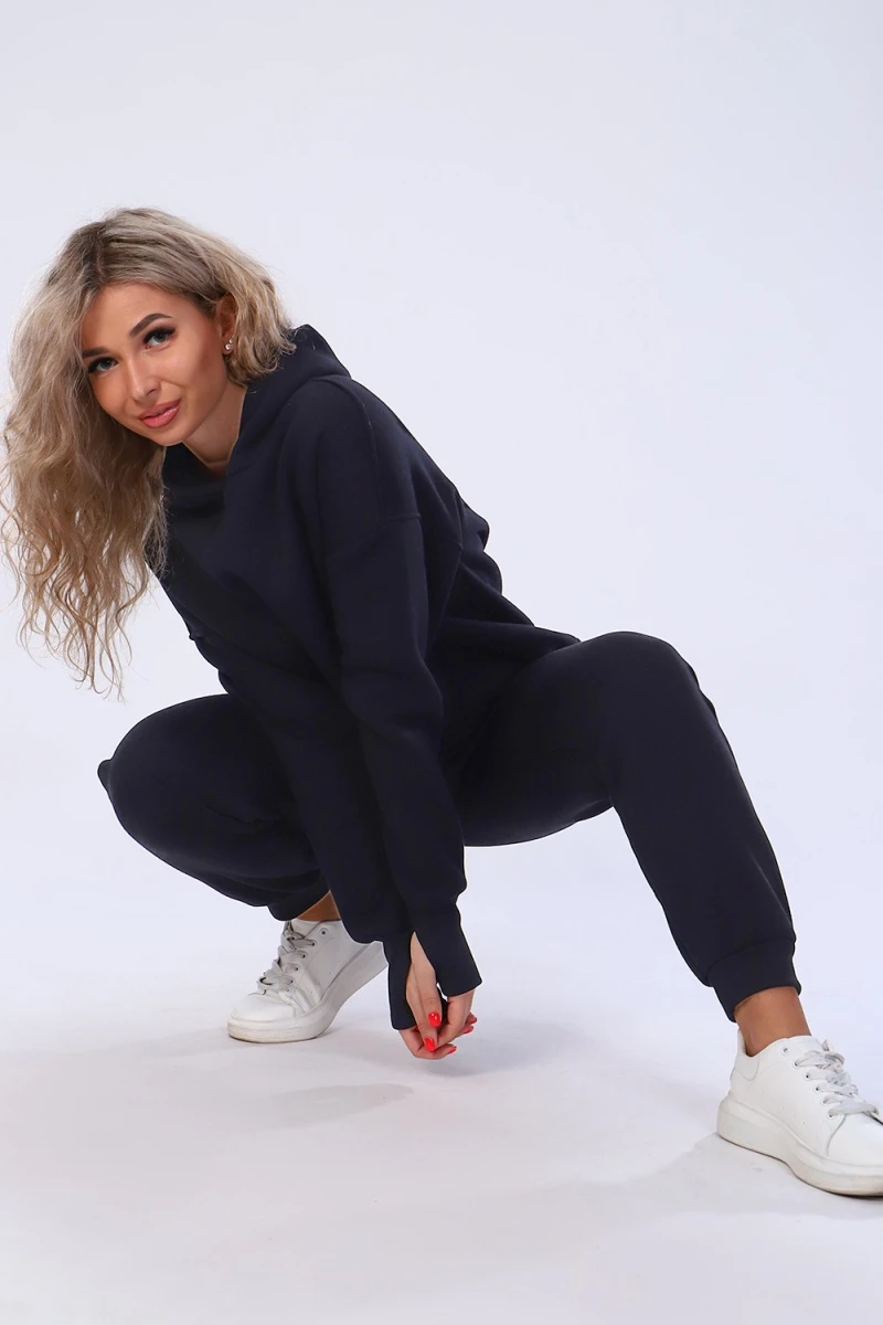 Костюм с брюками 36588 (черный)