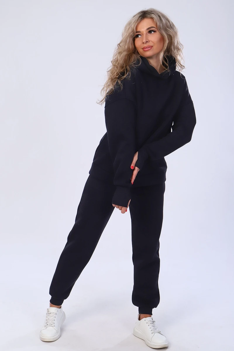 Костюм с брюками 36588 (черный)