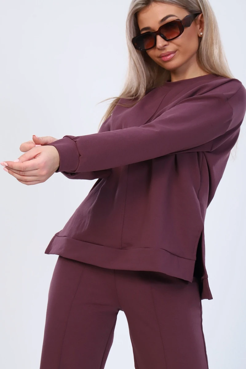 Костюм с брюками 24375 (лиловый)