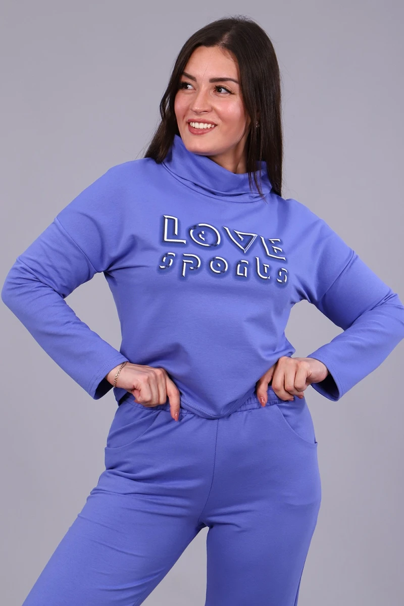 Костюм с брюками 24886 (сиреневый)