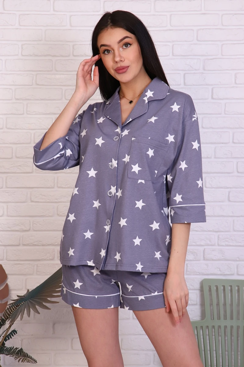 Костюм с шортами 6271 (серый)