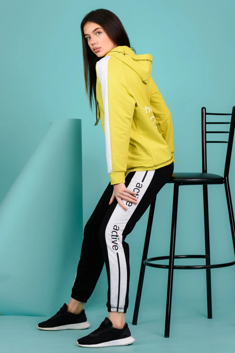 Костюм с брюками 8152 (желтый)