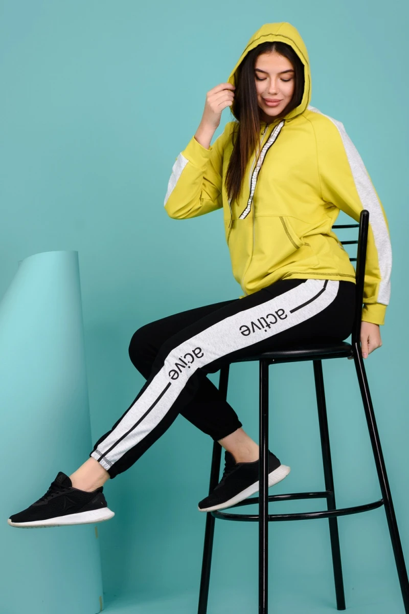 Костюм с брюками 8152 (желтый)