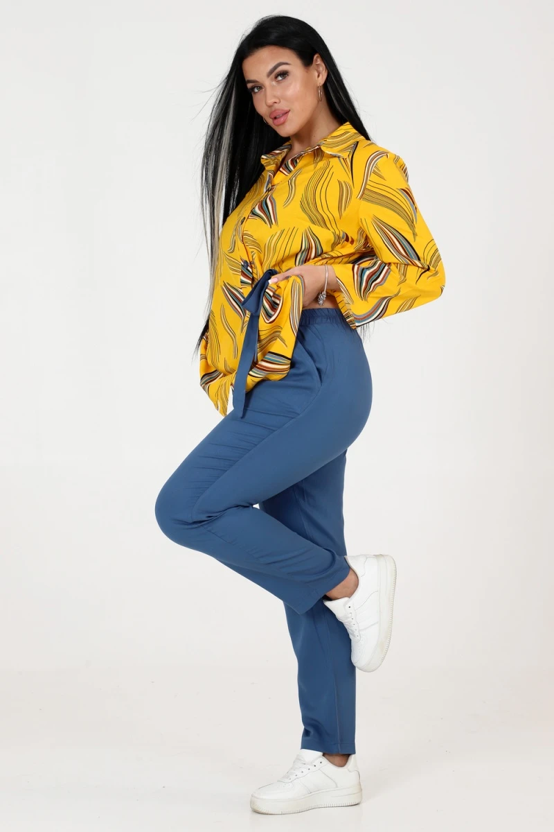 Костюм с брюками 31749 (желтый)