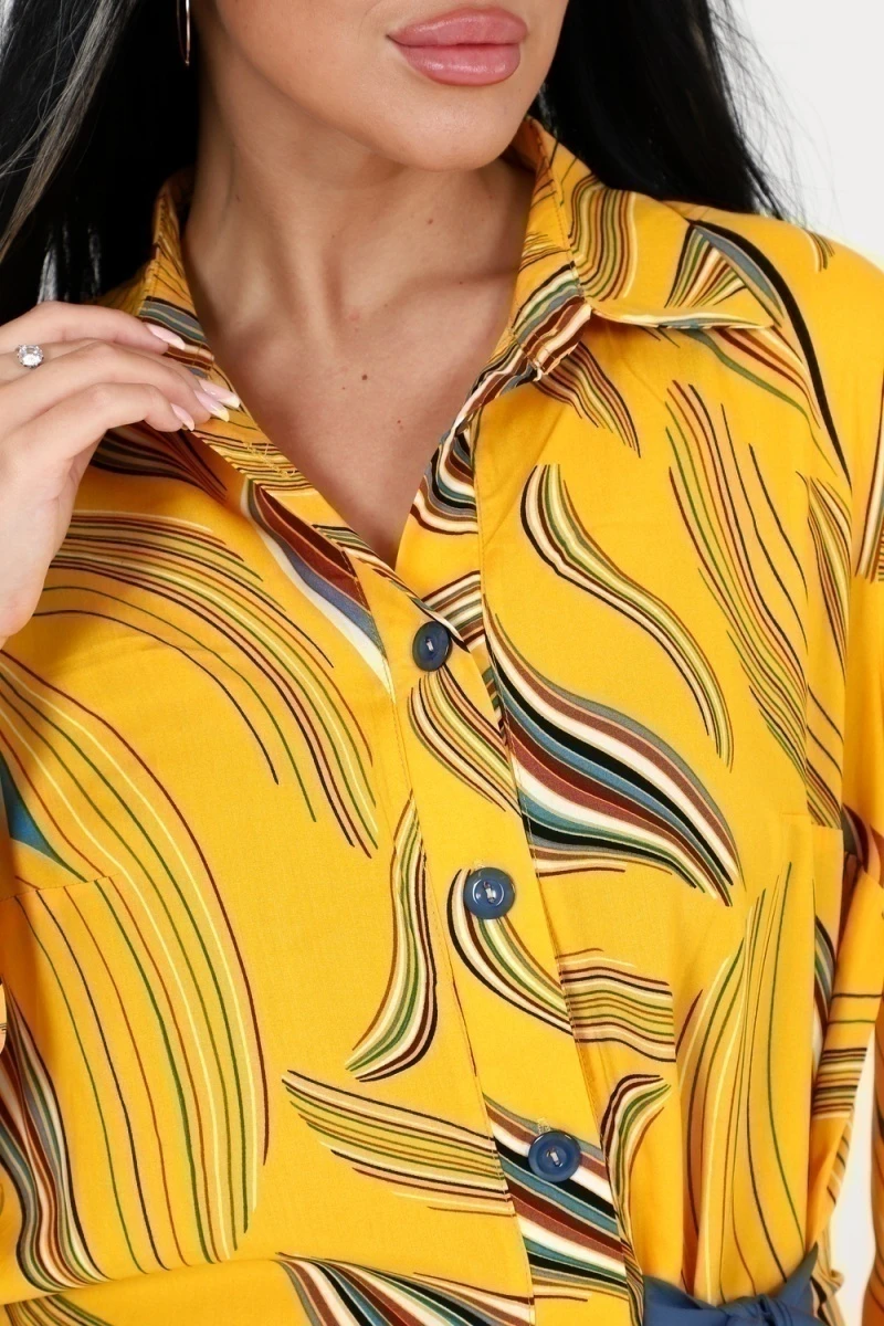 Костюм с брюками 31749 (желтый)