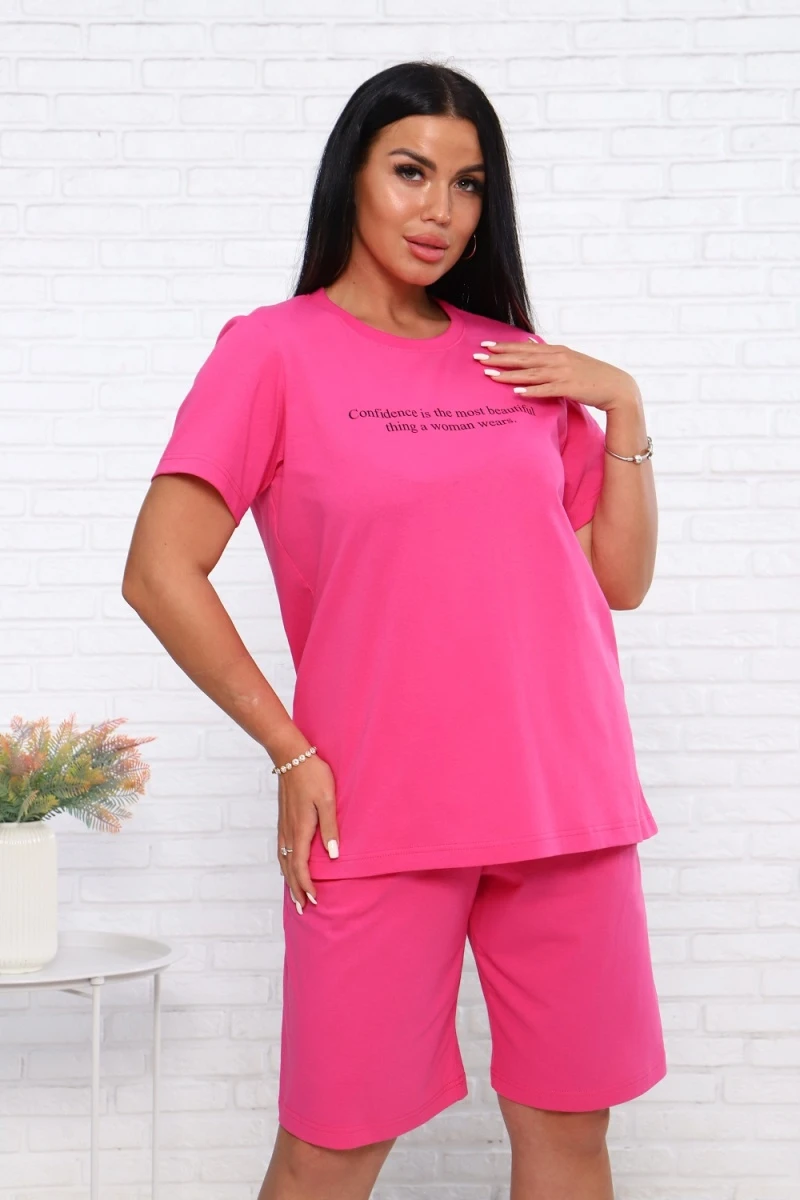 Костюм с шортами 57101 (розовый)