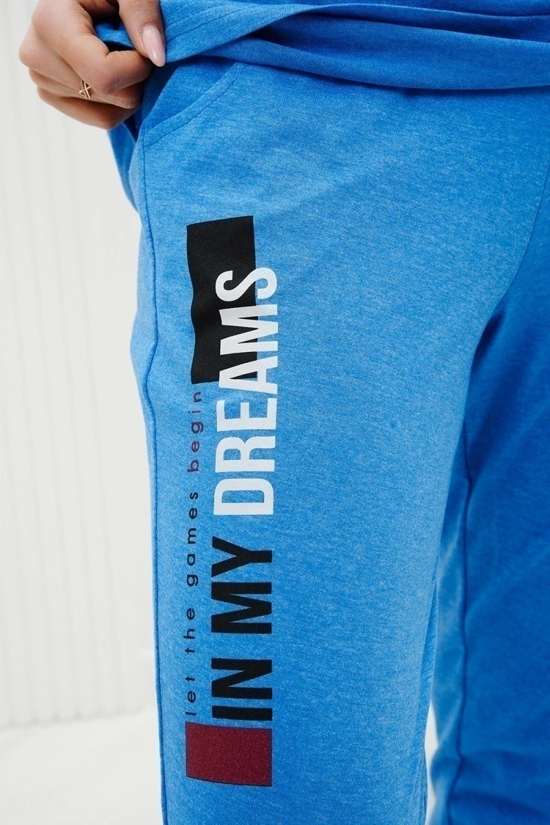 Костюм с брюками 42247 (голубой)