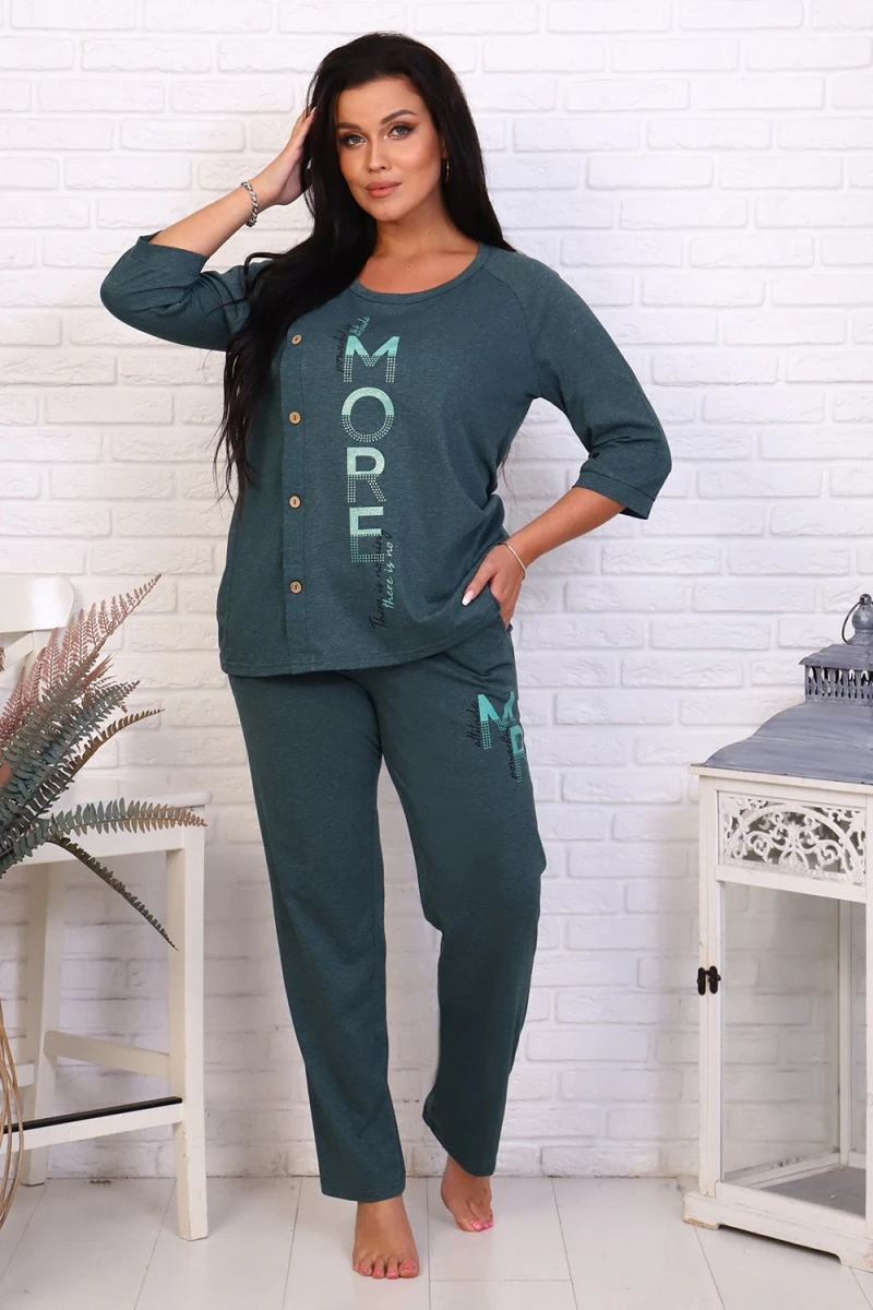 Костюм с брюками 12599 (изумруд)