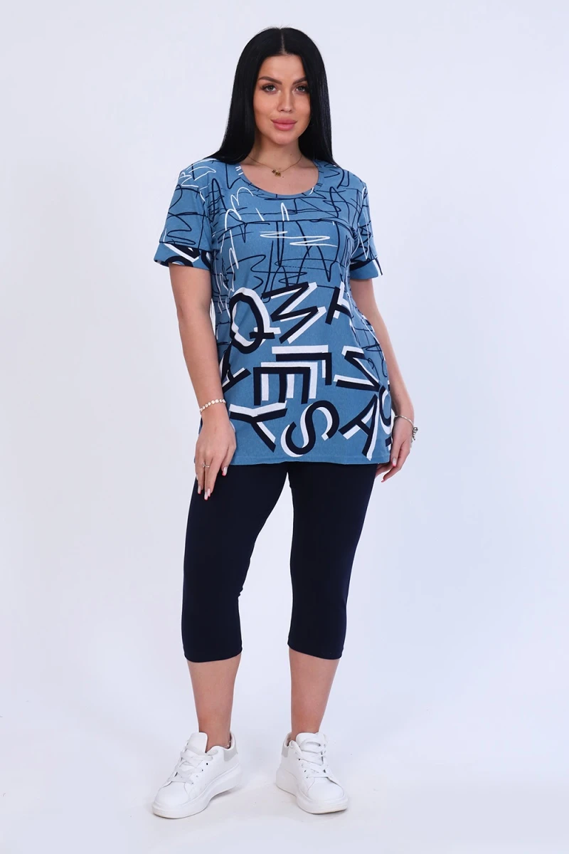 Костюм с бриджами 27041 (синий)