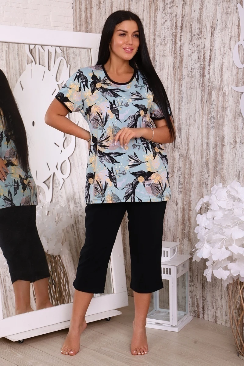 Костюм с бриджами 6199 (голубой)