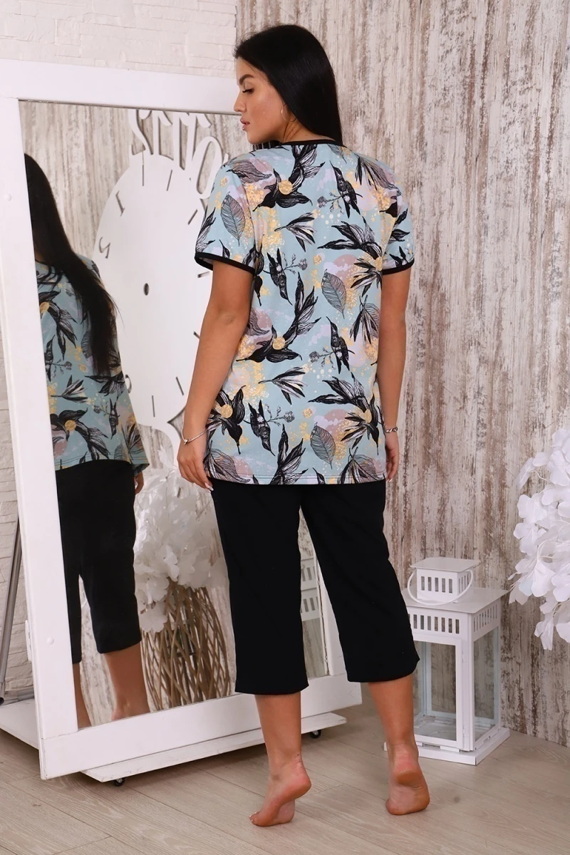 Костюм с бриджами 6199 (голубой)