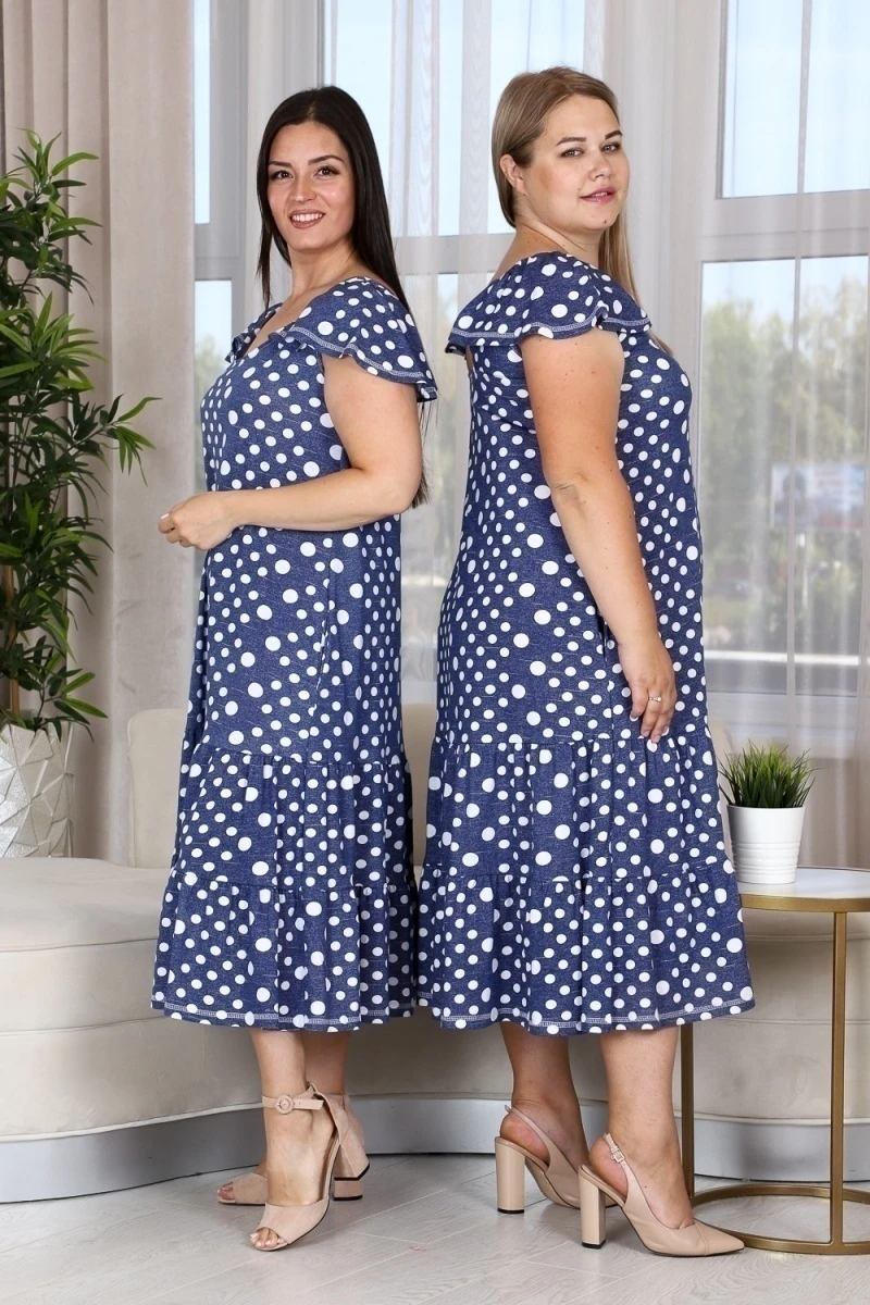 Сарафан 9151 (горох джинс)