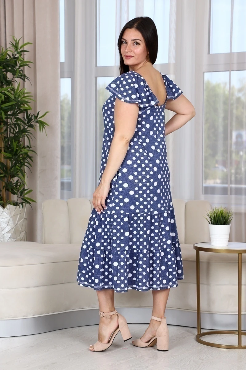 Сарафан 9151 (горох джинс)