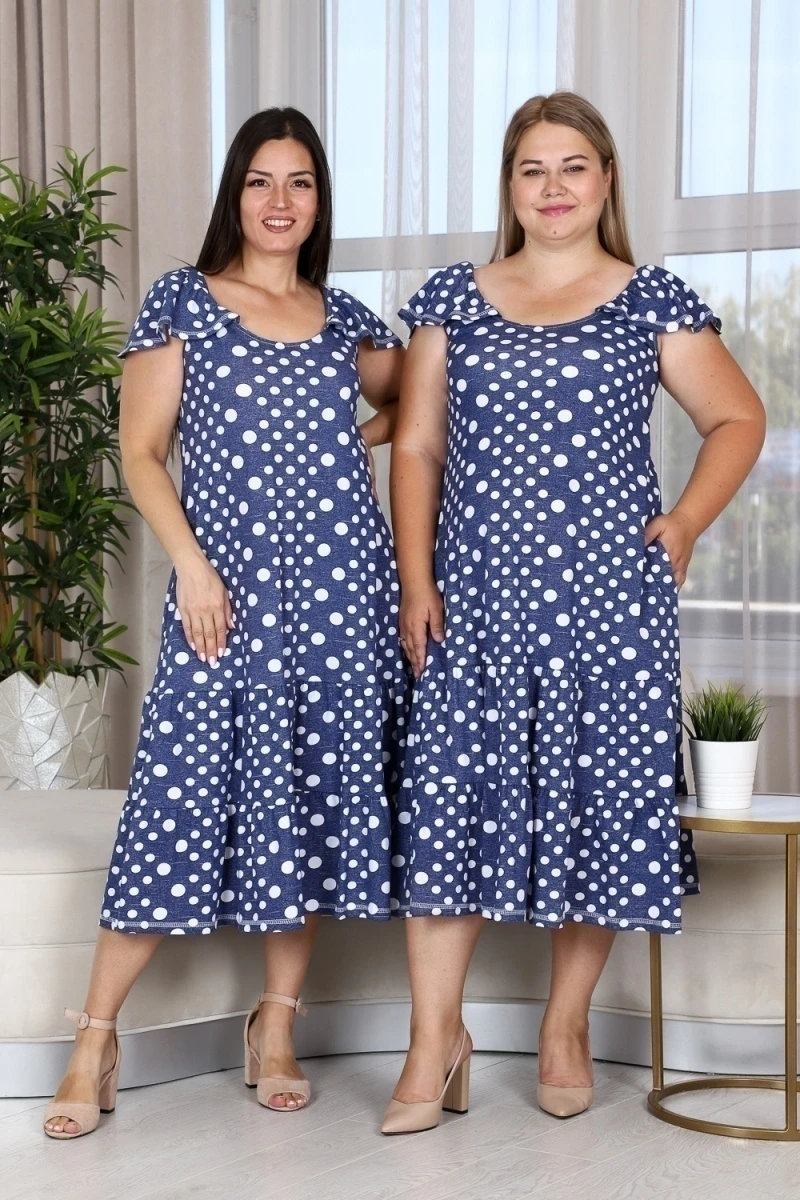 Сарафан 9151 (горох джинс)