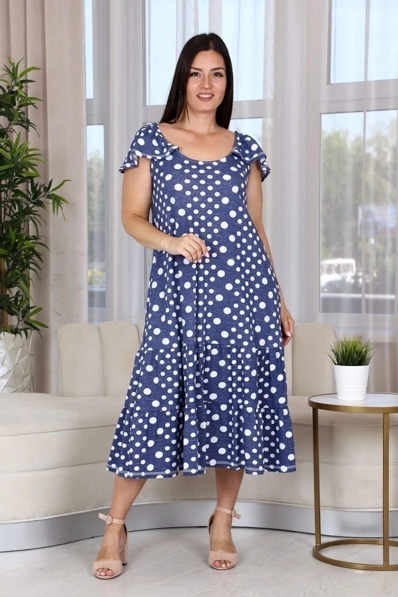 Сарафан 9151 (горох джинс)