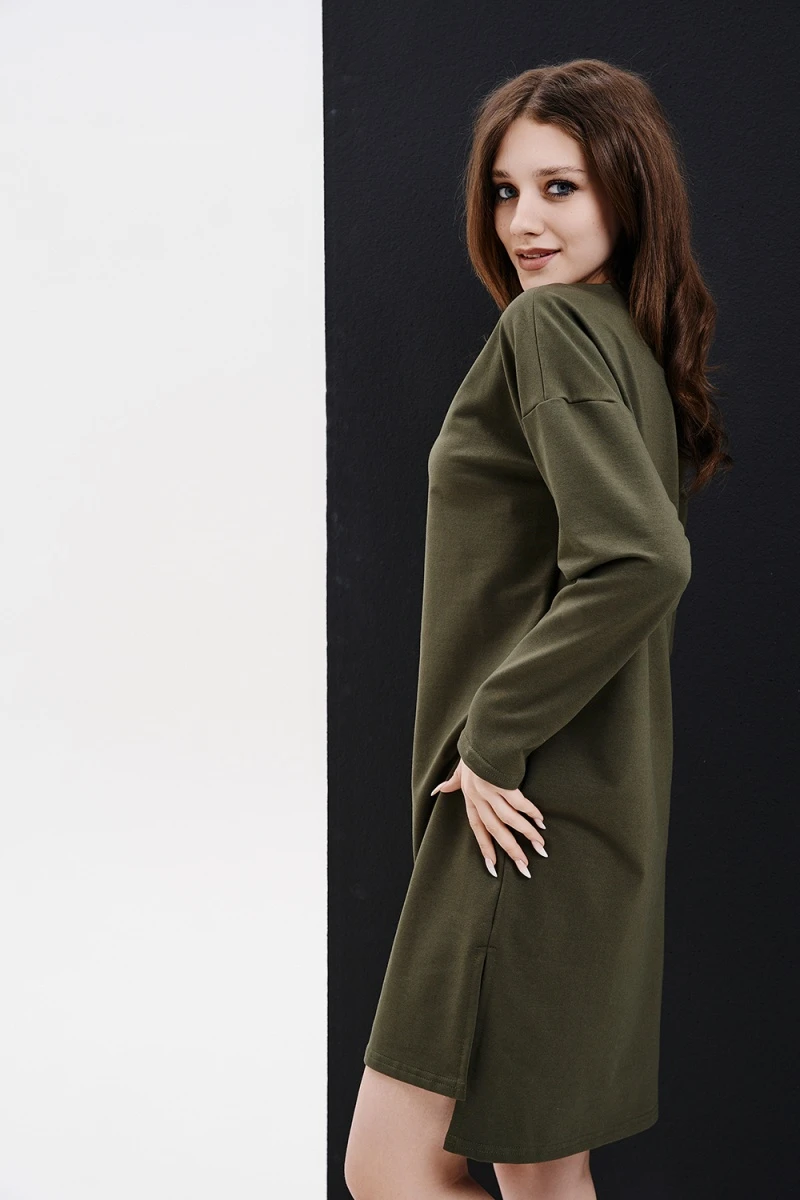 Платье 67064 (хаки)