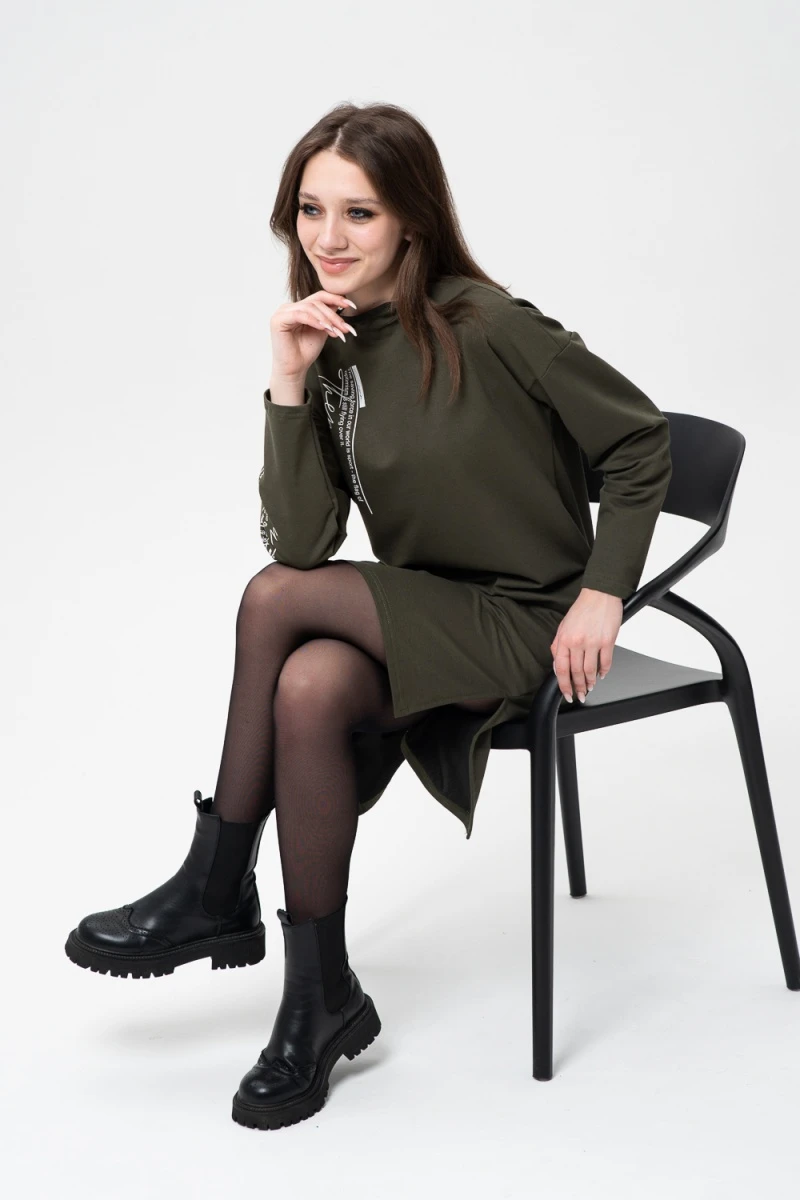 Платье 67064 (хаки)