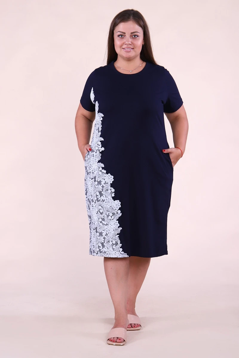 Платье 42178 (темно-синий)