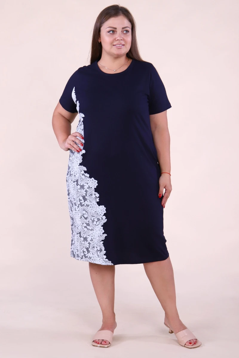 Платье 42178 (темно-синий)