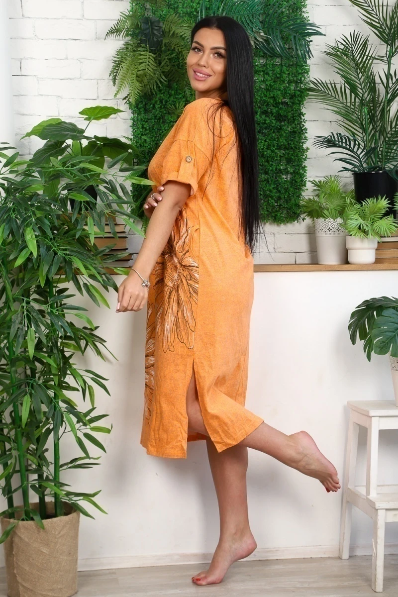 Платье 8241 (оранжевый)