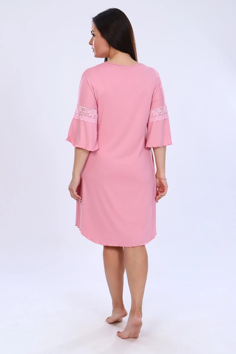 Пеньюар с сорочкой 38168 (розовый)