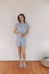 Пижама с шортами 27323 (сиреневый)