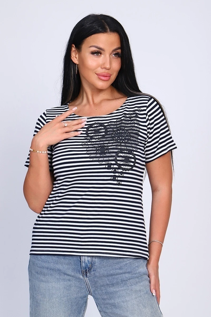 Футболка 82029 (синяя полоса)